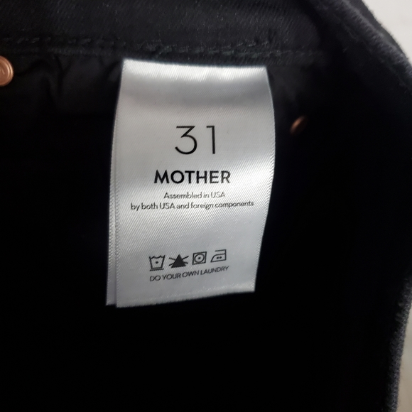 NEW Mother The Pixie Dazzler Ankle Fray Not Guilty Exposed Button Jeans Size 31 - Picture 13 of 16